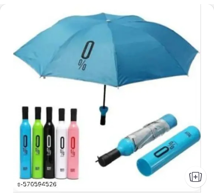 Mini Bottle Umbrella, 6 Vibrant Colors, Portable Sun and Rain Protection