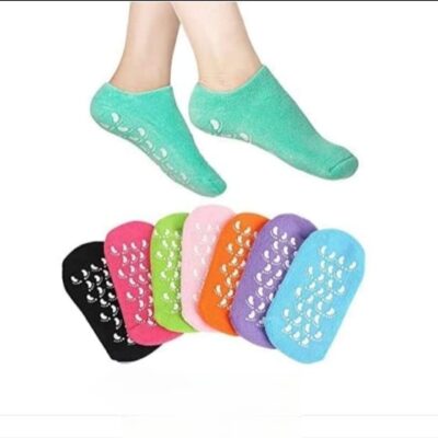 Silicone Socks for Women, Crack Heel Repair Socks, Spa Gel Socks for Women, Silicon Socks, Silicone Socks for Men, Foot Hydration Socks Vitamin E-Multicolour