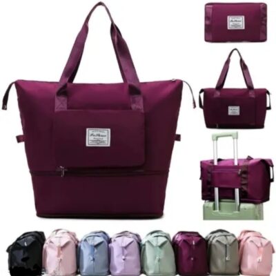 Nylon 50 Ltr Expandable,Foldable Travel Bags for Women