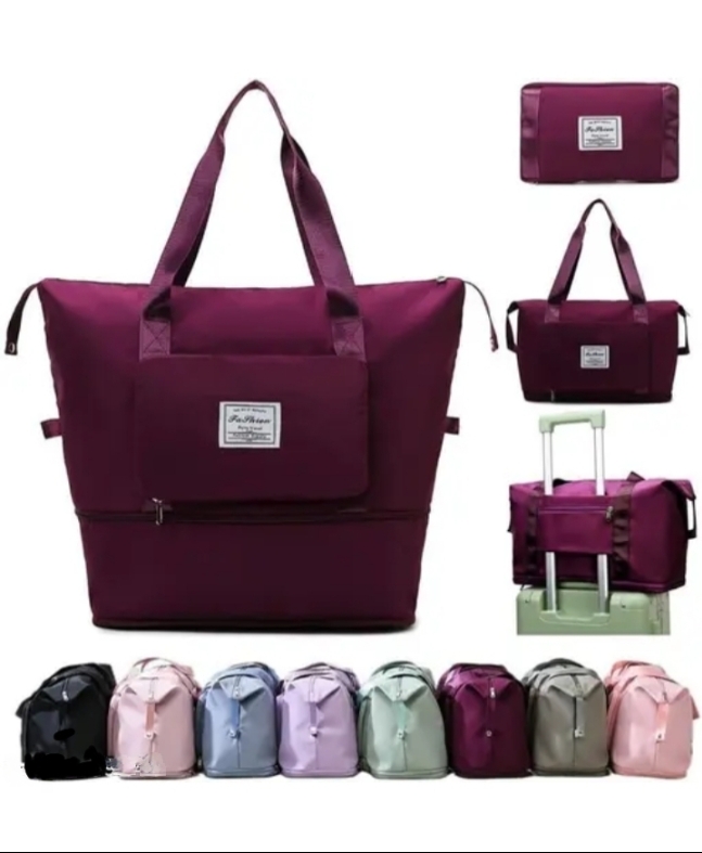 Nylon 50 Ltr Expandable,Foldable Travel Bags for Women