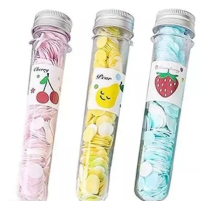Portable Tube-Shaped Paper Soap Travel Essentials, Handwash Accessories (3-Pack)
