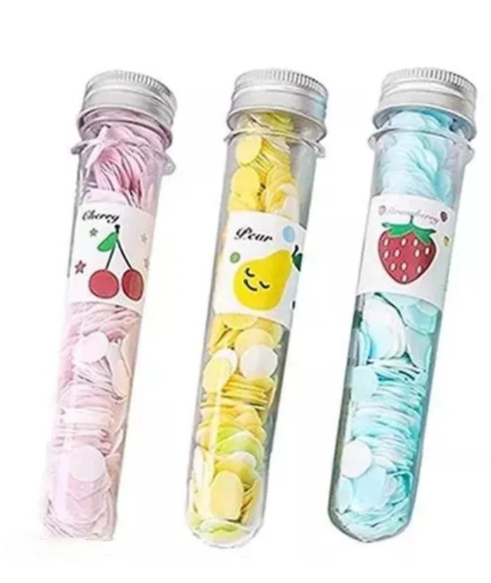 Portable Tube-Shaped Paper Soap Travel Essentials, Handwash Accessories (3-Pack)