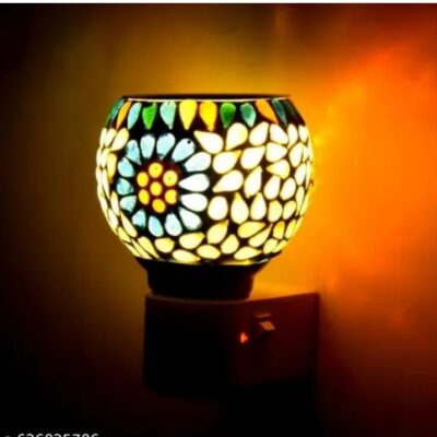 Ceramic Electric Camphor Diffuser Burner/Kapoor dani Cum Night Lamp