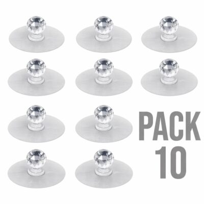 Diamond Shape Self Adhesive Clear Polished Pulls knob (Pack of 10)