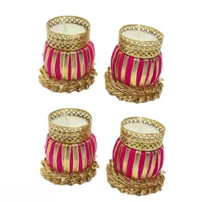 Dholak Tlight Holder(Pack of 4)