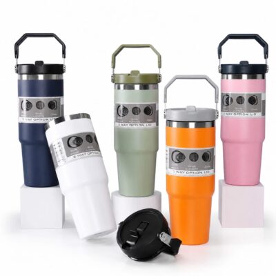 900ML Stainless Steel Tumbler with Straw