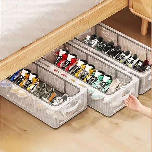 Clear Plastic Shoe Storage Boxes - Image 2
