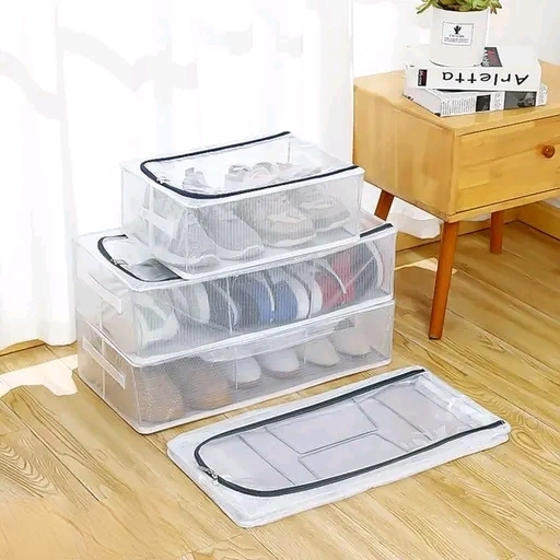Clear Plastic Shoe Storage Boxes - Image 3