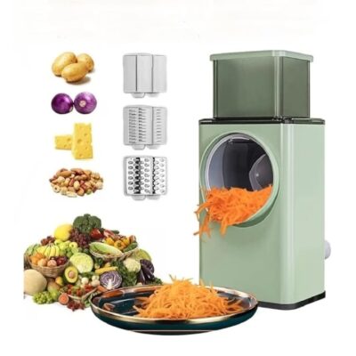 Rotary Drum Vegetable Grater and Slicer