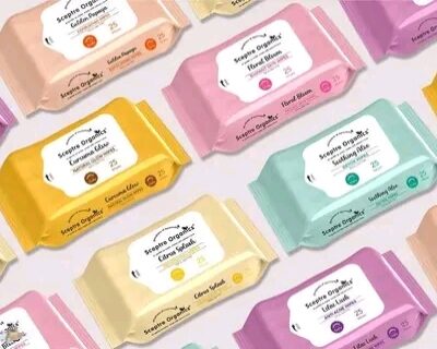 Organic Face Wet Wipes(25 wipes)