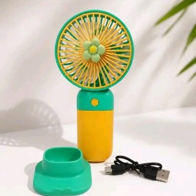 Mini Rechargeable Fan, Portable Fan with 3 Speed Modes, (MULTICOLOR)