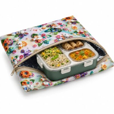 Thermal Insulated Lunch Pouch for Kids & Adults, 4 mm Aluminium Foil Insulation
